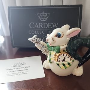 Cardew Collectibles Teapot White Rabbit Alice in Wonderland